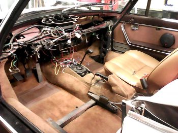 Démontage intérieur 504 Cabriolet d’origine RC Sellerie