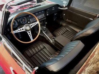 Sellerie cuir Jaguar type E rénovée RC Sellerie