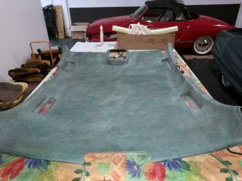 Rénovation ciel de toit Jaguar XJ6 RC Sellerie