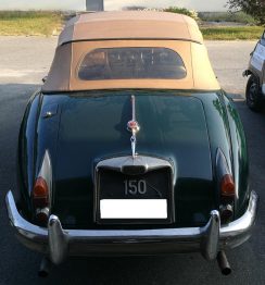 Rénovation capote Jaguar XK 150 RC Sellerie