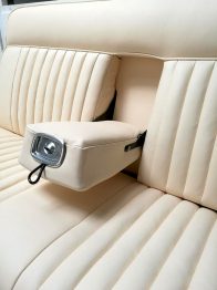 Rénovation banquette arrière cuir Peugeot 404 RC Sellerie