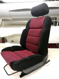 Rénovation siège tissu Peugeot 205 GTI Quartet RC Sellerie