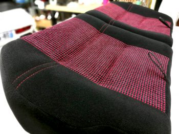 Rénovation siège tissu Peugeot 205 GTI Quartet RC Sellerie