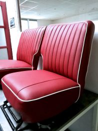 Sièges cuir rénovés Sunbeam Alpine RC Sellerie