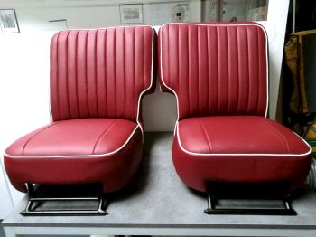 Sièges cuir rénovés Sunbeam Alpine RC Sellerie