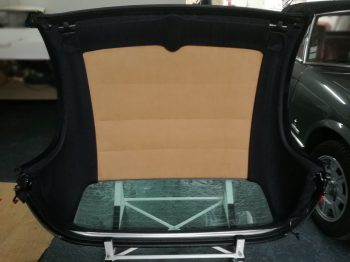 Remplacement ciel de toit alcantara Porsche Boxster RC Sellerie