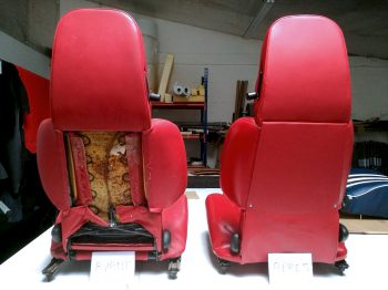Rénovation et entretien sièges en cuir Alpine A310 RC Sellerie