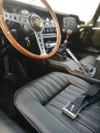 Jaguar Type E Réalisation sellerie cuir RC Sellerie