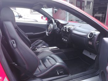 Ferrari F430 rénovation ciel de toit cuir RC Sellerie