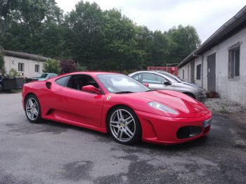 Ferrari F430 rénovation ciel de toit cuir RC Sellerie