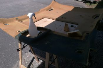 Rénovation ciel de toit Jaguar XJ 8 avec toit ouvrant RC Sellerie