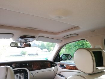 Rénovation ciel de toit Jaguar XJ 8 avec toit ouvrant RC Sellerie