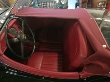 Création d’un couvre tonneau en toile Alpaga Jaguar XK 140 RC Sellerie