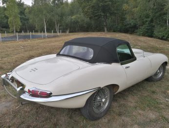 Remplacement capote Jaguar type E RC Sellerie