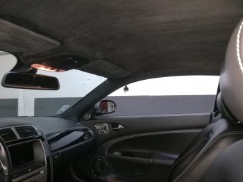 Rénovation ciel de toit en Alcantara sur Jaguar XKR-S par RC Sellerie RC Sellerie