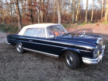 Mercedes W111 Cabriolet remplacement capote en alpaga RC Sellerie