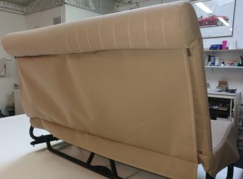 Reconception banquette 4L en toile RC Sellerie