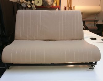 Reconception banquette 4L en toile RC Sellerie