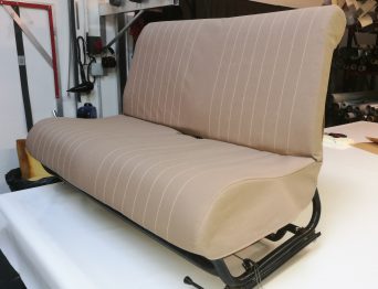 Reconception banquette 4L en toile RC Sellerie