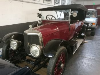 Rénovation capote Alpaga Torpedo X19 Panhard Levassor RC Sellerie