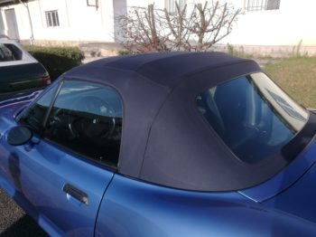 Remplacement d'une capote en alpaga bleu marine BMW Z3 3.0 par RC Sellerie RC Sellerie