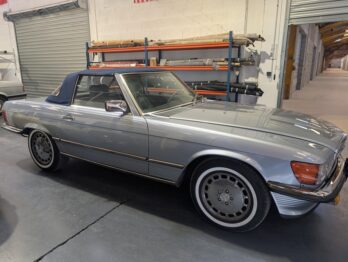 Réglage et mise au point Capote Mercedes 560 SL R107 Cabriolet par RC Sellerie RC Sellerie