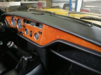 Gainage du tableau de bord Triumph Spitfire MK4 RC Sellerie