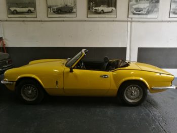 Rénovation intérieur cuir d'une Triumph Spitfire MK4 RC Sellerie