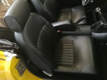 Rénovation siège cuir Triumph Spitfire MK4 RC Sellerie