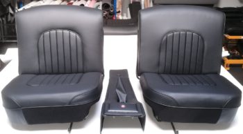 Rénovation des sièges et de la console centrale en cuir jaguar MK2 RC Sellerie