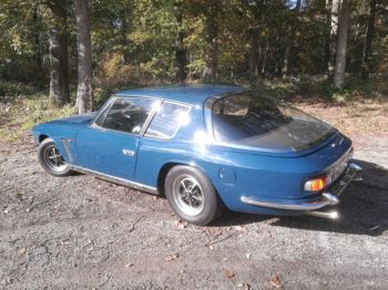 Remplacement du ciel de toit en vinyle de cette Jensen Interceptor II par RC Sellerie RC Sellerie