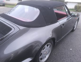 Remplacement capote Alpaga noire sur Porsche 911 - 964 par RC Sellerie RC Sellerie