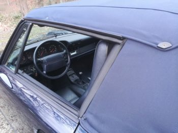 Remplacement capote Alpaga bleue sur Porsche 911 - 964 par RC Sellerie RC Sellerie