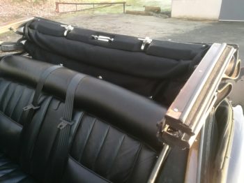 Nouveau ciel de toit noir en laine Corniche RC Sellerie