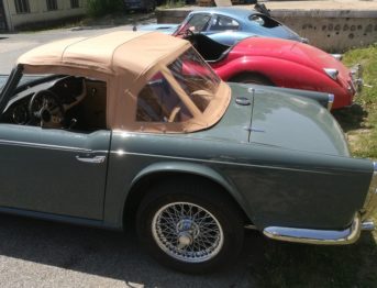 Remplacement capote vinyle Triumph TR4 RC Sellerie