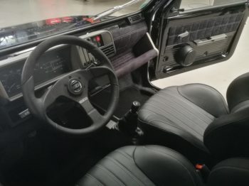 Planche de bord Fiat Panda gainée en alcantara RC Sellerie