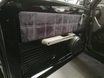 Panneaux de portes Fiat Panda gainés en alcantara RC Sellerie