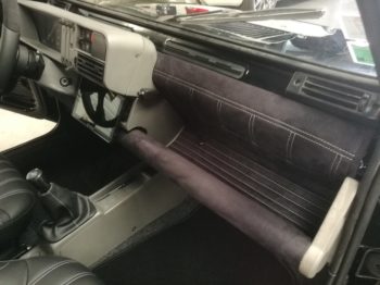 Hamac de planche de bord Fiat Panda en alcantara RC Sellerie