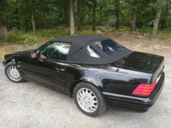 Remplacement d'une capote en alpaga sur 320 SL / R129 RC Sellerie