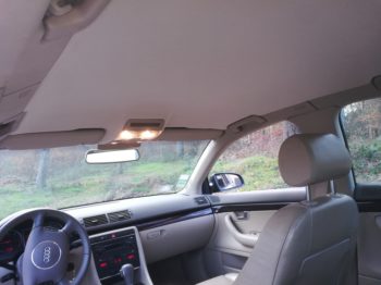 Audi A4 V6 TDI : Remplacement du ciel de toit par RC Sellerie RC Sellerie