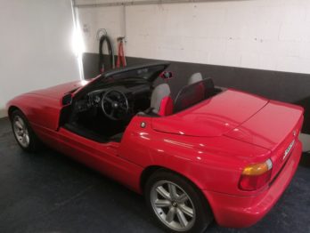Pose d'un filet coupe vent d'un BMW Z1 par RC Sellerie RC Sellerie