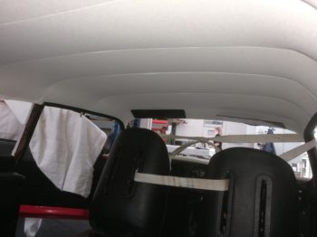 Remplacement  du ciel de toit en vinyle pour cette Peerless GT 2 litres par RC Sellerie RC Sellerie
