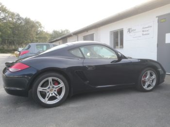Remplacement du tissu de ciel de toit Porsche Cayman par RC Sellerie RC Sellerie