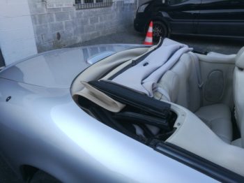 Remplacement de la capote d'une Jaguar XK8 - RC Sellerie RC Sellerie