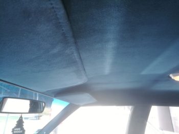 Remplacement du ciel de toit et pare-soleils en microfibre type Alcantara sur Chevrolet Caprice par RC Sellerie RC Sellerie