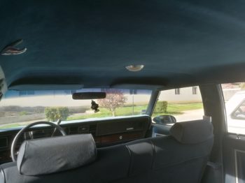 Remplacement du ciel de toit en microfibre type Alcantara sur Chevrolet Caprice par RC Sellerie RC Sellerie