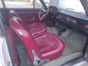 Photo après travaux de la rénovation de la suspension et des mousses d'assises avant d'une Lancia Flavia par RC Sellerie à Gambais RC Sellerie