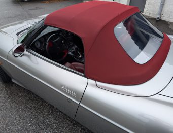 Remplacement de la capote en Alpaga sur un Cabriolet Fiat Barghetta par RC Sellerie RC Sellerie