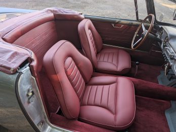 Réalisation de deux sièges avant neufs en cuir par RC Sellerie pour cette Lancia Flaminia RC Sellerie