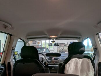 Remplacement du tissu de ciel de toit sur Citroën Picasso 5 places par RC Sellerie RC Sellerie